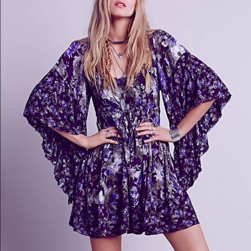 Free People Heart Of Gold Mini Dress